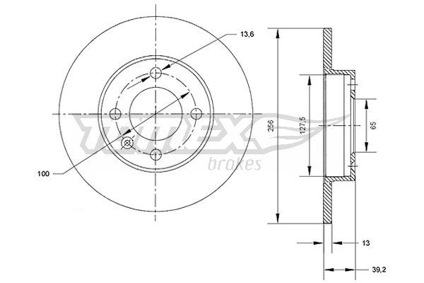 TOMEX BRAKES stabdžių diskas TX 70-32